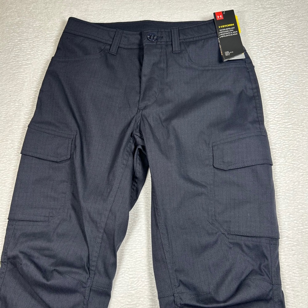 NEW Under Armour Storm Cargo Pants Water Repellent Tactical Mens 30/30 Black NWT